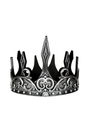 Couronne de Roi Noir et Argent Ajustable - La Ribouldingue