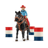 Cowgirl et Tonneaux de Racing - Farm World - La Ribouldingue