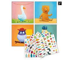 Créer avec des autocollants - Animaux - La Ribouldingue