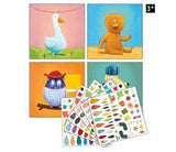 Créer avec des autocollants - Animaux - La Ribouldingue