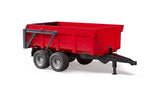 Tipping trailer with automatic rear panel