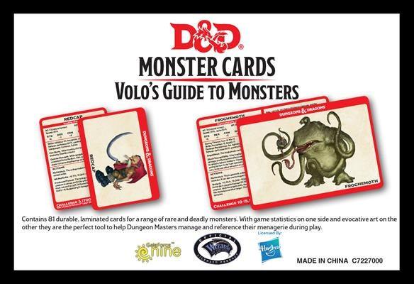 D&D - Monster Cards - Volo's Guide to Monsters (Ang) - La Ribouldingue