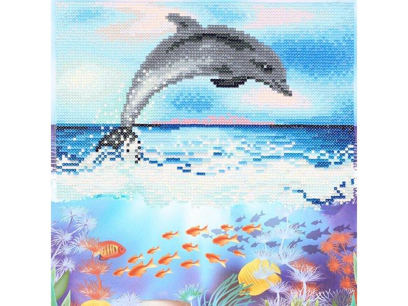 Dauphin - Diamond Art - Intermédiaire - La Ribouldingue