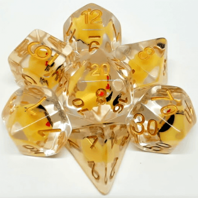 Dés chats - Jeu de dés polyédriques de 16 mm - La Ribouldingue