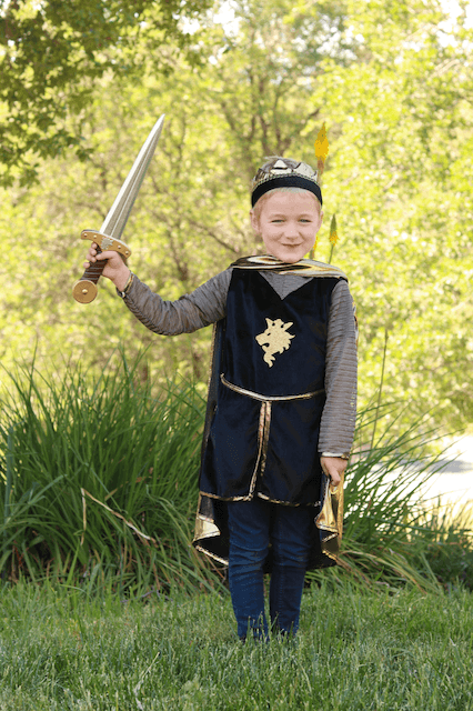 Ensemble Chevalier doré 5-6 ans - La Ribouldingue