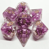 Ensemble dés polyédriques Rose / Cuivre - Bullus - La Ribouldingue