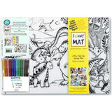 Ensemble Funny Mat 2 x napperons et 12 marqueurs Giotto - La Ribouldingue