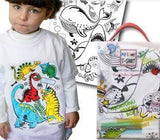 Ensemble Funny T-shirt Dino avec 6 marqueurs Giotto - La Ribouldingue