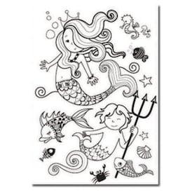 Ensemble Funny T-shirt Sirène avec 6 marqueurs Giotto - La Ribouldingue