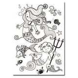 Ensemble Funny T-shirt Sirène avec 6 marqueurs Giotto - La Ribouldingue