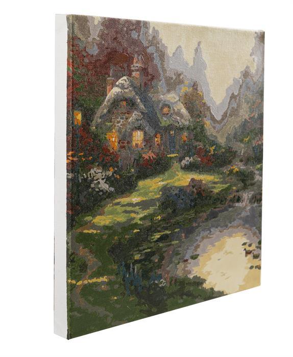 Everett's Cottage - Kinkade - Peinture à numéros - La Ribouldingue