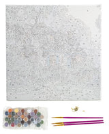 Foxglove Cottage - Kinkade - Peinture à numéros - La Ribouldingue