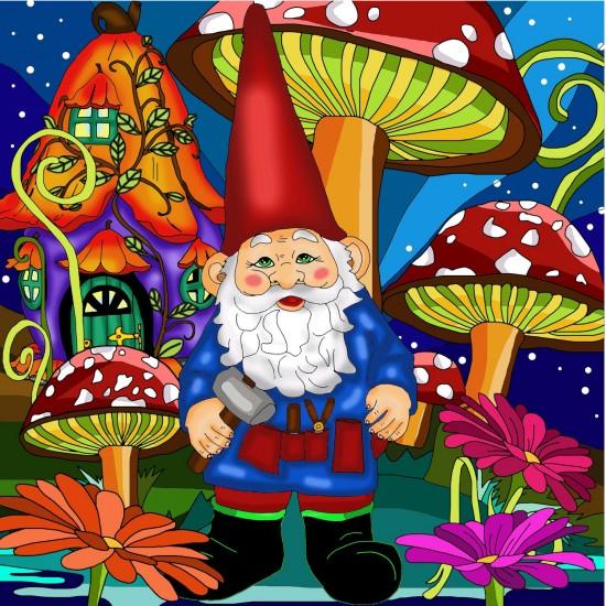 Gnome de Jardin - Carré - La Ribouldingue