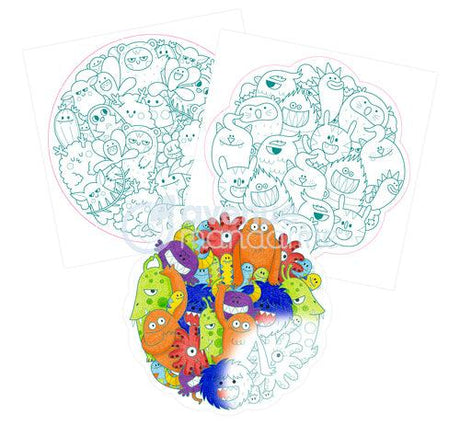 Graffy Pop - Mandala - Monstres Pêle Mêle - La Ribouldingue