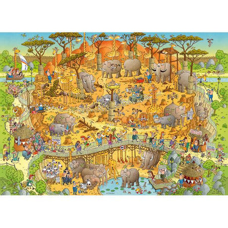 Habitat Africain - Funky Zoo - Degano - 1000 mcx - La Ribouldingue