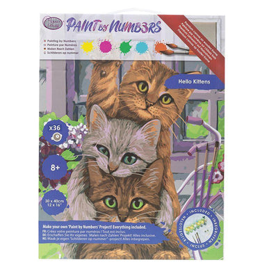 Hello Kittens - Peinture à numéros - La Ribouldingue