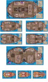 L'Île des Chats: Pack de Bateaux (Ext) (Fr) - La Ribouldingue