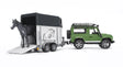 Land Rover Defender avec van pour chevaux - La Ribouldingue