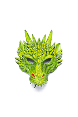 Masque de dragon vert - La Ribouldingue