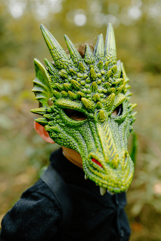Masque de dragon vert - La Ribouldingue