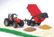 Massey Ferguson 7480 avec remorque à benne basculante - La Ribouldingue