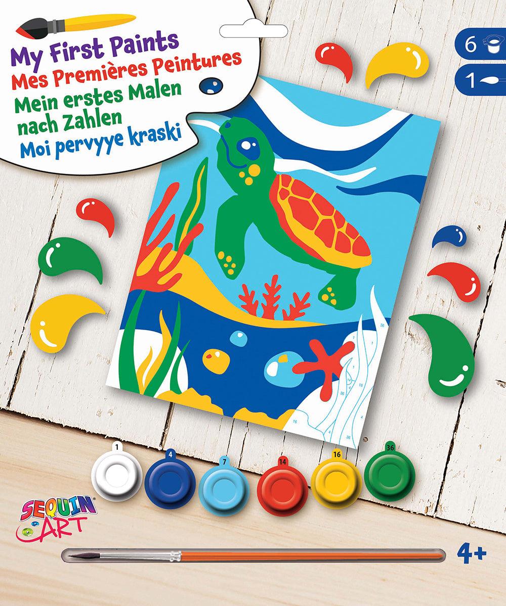 Mes premières peintures à numéros - Tortue - La Ribouldingue