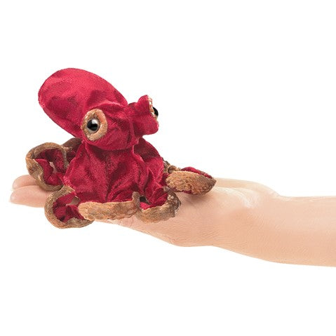 Marionnette à doigt - Pieuvre Rouge