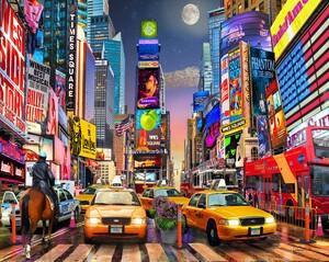Nuit à Time Square - avec cadre - La Ribouldingue