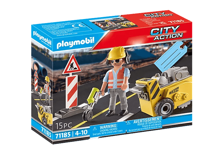 Ouvrier avec scie de sol - La Ribouldingue