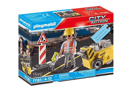 Ouvrier avec scie de sol - La Ribouldingue