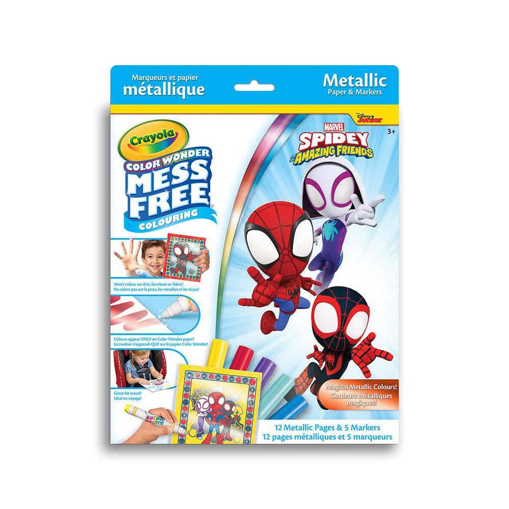 Pages à colorier métaliques Color Wonder - Spidey et ses amis - La Ribouldingue