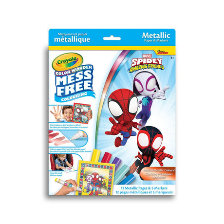 Pages à colorier métaliques Color Wonder - Spidey et ses amis - La Ribouldingue
