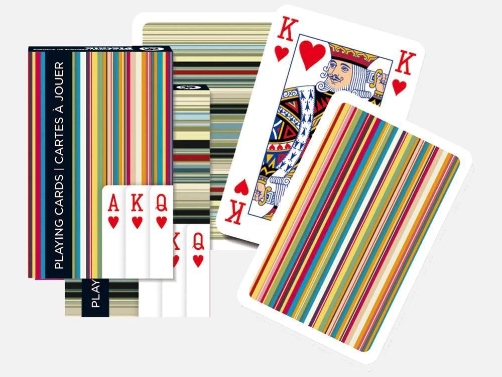 Paquet de Cartes à Jouer Simple - Rayé - La Ribouldingue