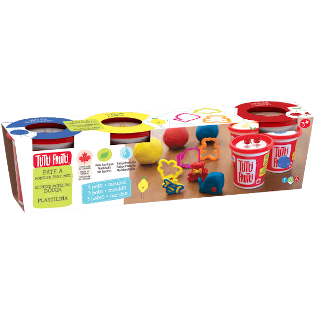 Pâte à Modeler (3) avec moules - Parfumée - La Ribouldingue