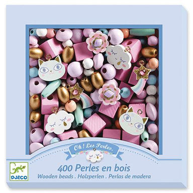 Perles en bois - Arc-en-ciel - La Ribouldingue