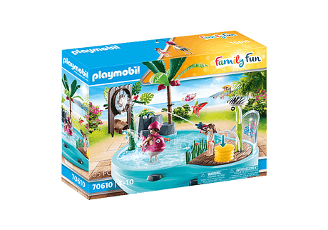 Piscine avec jet d'eau - La Ribouldingue