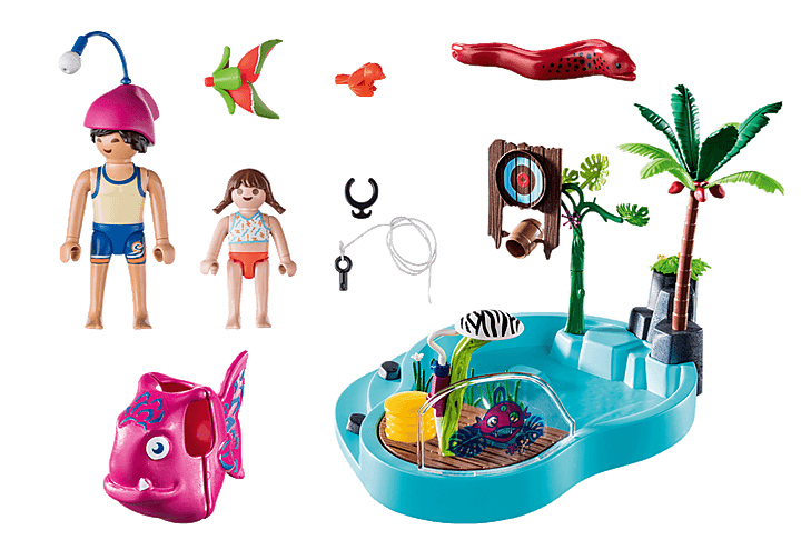 Piscine avec jet d'eau - La Ribouldingue