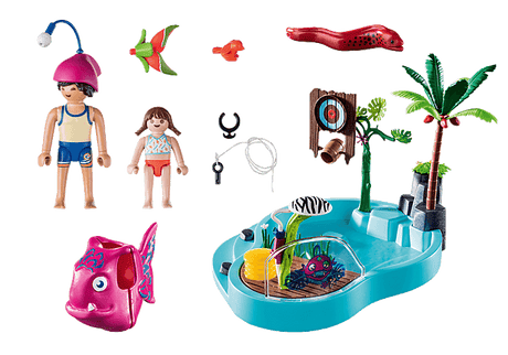 Piscine avec jet d'eau - La Ribouldingue