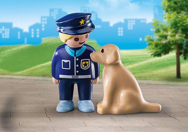 Policier avec chien - La Ribouldingue