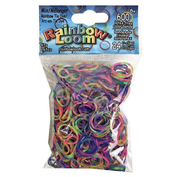 Rainbow Loom - Élastiques Tie Dye néon - La Ribouldingue