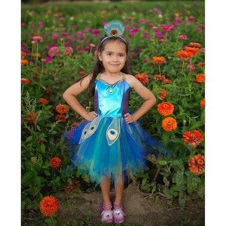 Robe de paon avec coiffe - La Ribouldingue