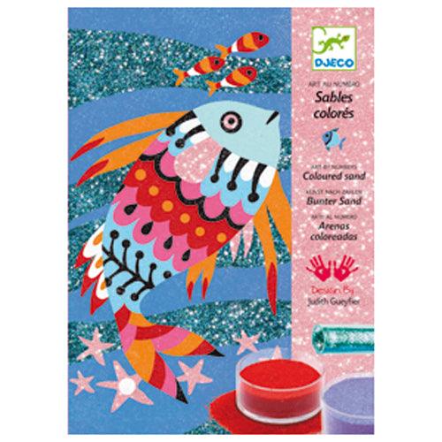 Sables colorés - Arcs-en-ciel de poissons - La Ribouldingue