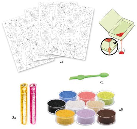 Sables colorés - Merveilles des bois - La Ribouldingue