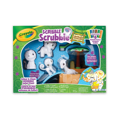 Scribble Scrubbie - Animaux safari à colorier et bain - La Ribouldingue