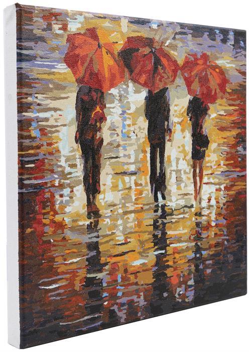 Sous la pluie - Peinture à numéros - La Ribouldingue