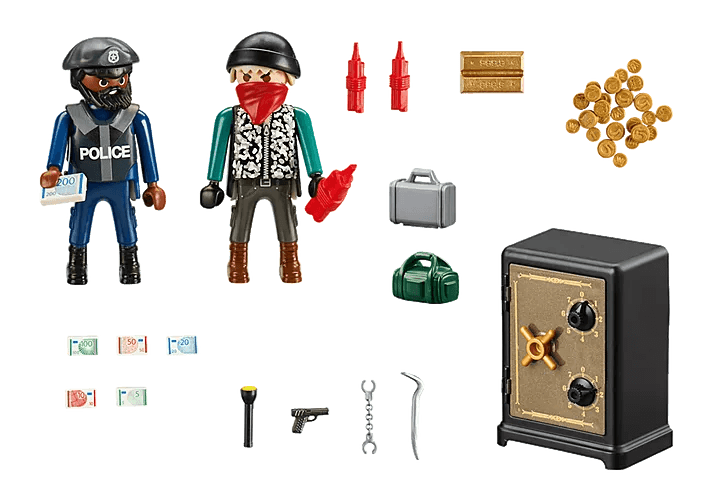 Starter Pack - Policier avec cambrioleur de coffre-fort - La Ribouldingue