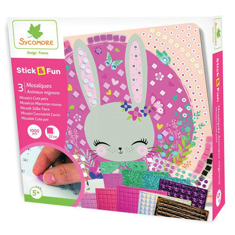 Stick'n Fun - Mosaïques - Animaux mignons - La Ribouldingue