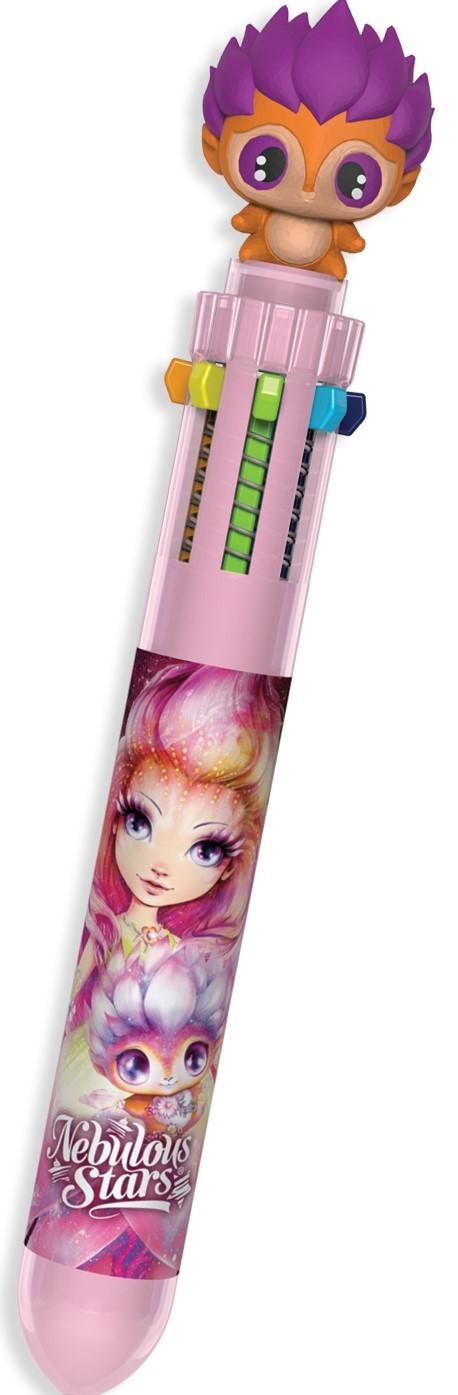 Stylo à billes 10 couleurs - Assortis - La Ribouldingue