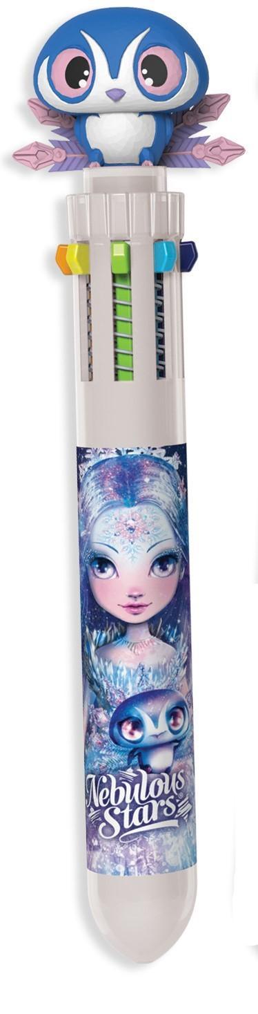 Stylo à billes 10 couleurs - Assortis - La Ribouldingue