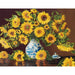 Sunflowers in a China Vase - Avancé - La Ribouldingue
